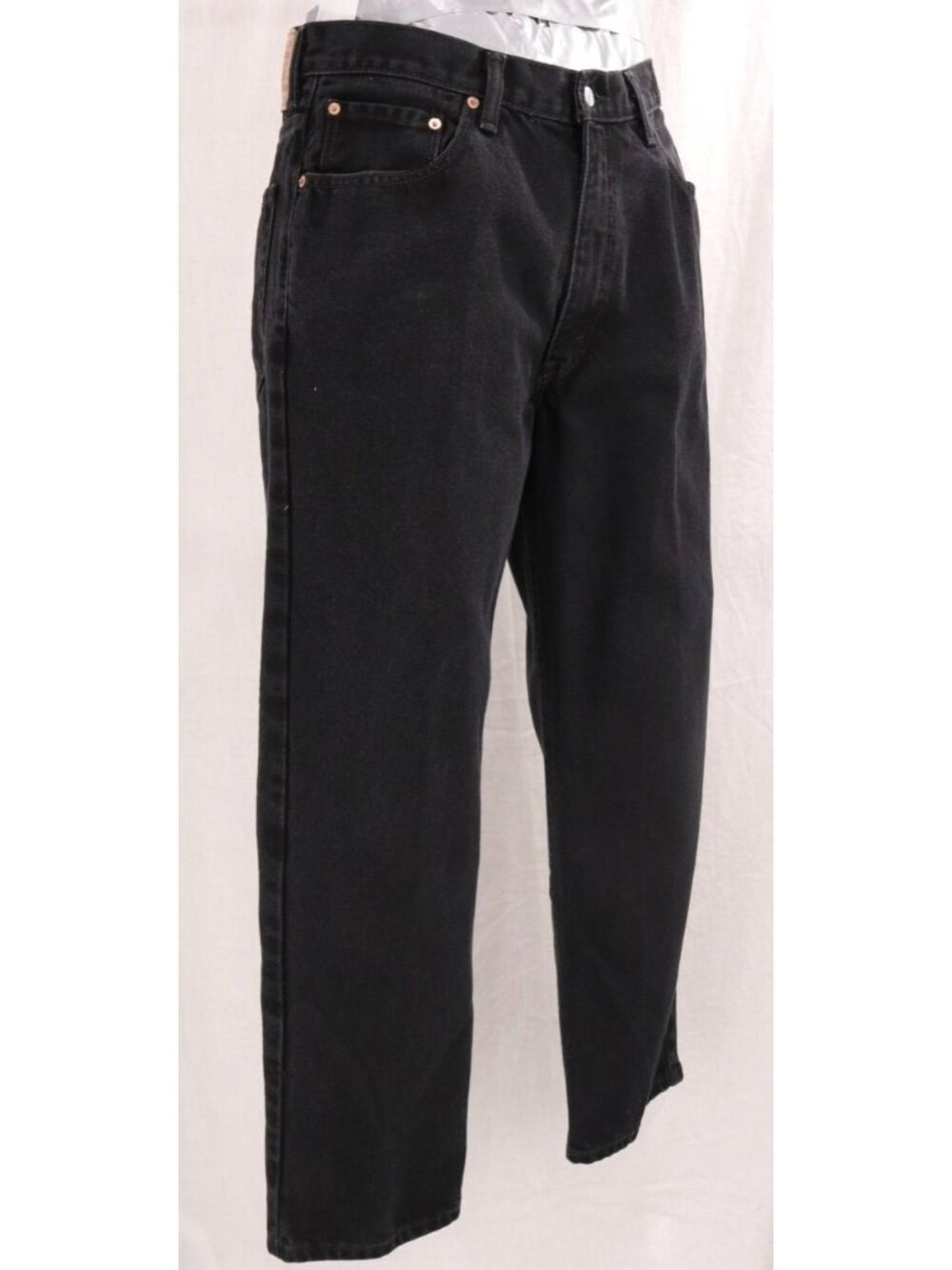 VTG Levis 550 Jeans Men 38 x 30 Black Relaxed Fit Straight Leg 90s Denim Western - Picture 7 of 13